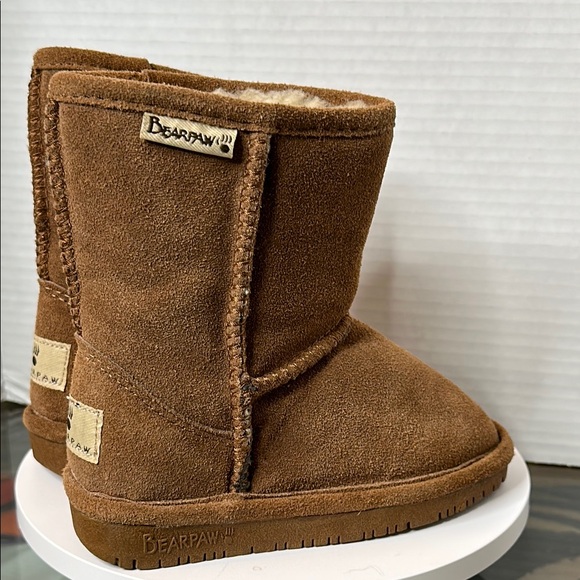 BearPaw Brown Boots Cozy Comfort - Picture 1 of 8